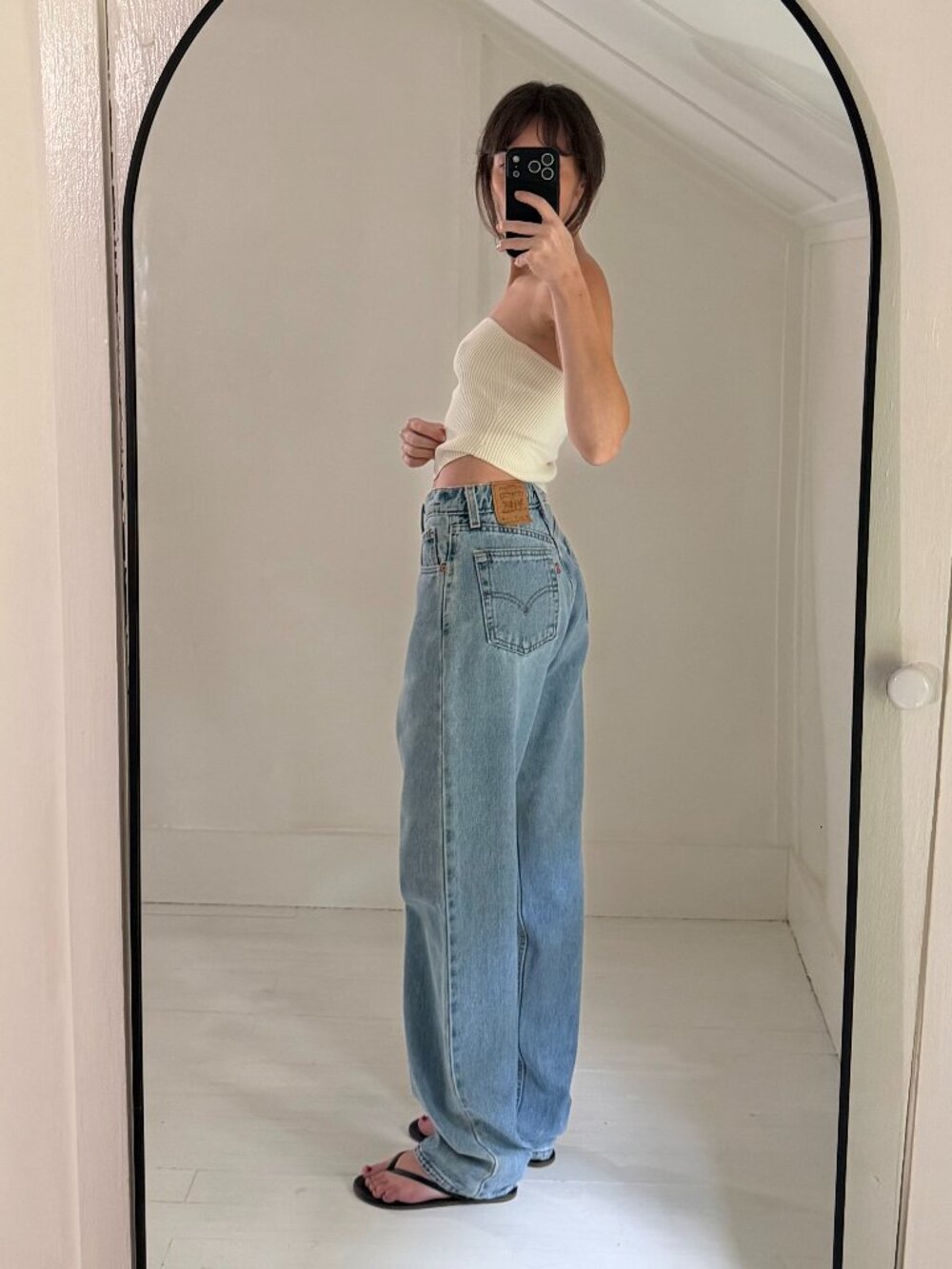 Levi's 560 Vintage '96 Loose Fit Straight Leg Jeans Size 7 Med Light Wash